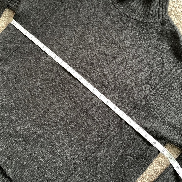 Line Mock Neck Wool Knit Sweater Pullover - Picture 4 of 12